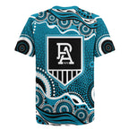 Port Adelaide Power Rugby Jersey Aboriginal Dot Pattern - Football Mascot Heritage Pride