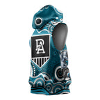Port Adelaide Power Sleeveless Hoodie Aboriginal Dot Pattern - Football Mascot Heritage Pride
