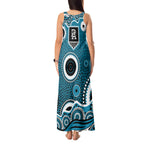 Port Adelaide Power Tank Maxi Dress Aboriginal Dot Pattern - Football Mascot Heritage Pride