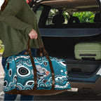 Port Adelaide Power Travel Bag Aboriginal Dot Pattern - Football Mascot Heritage Pride