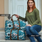 Port Adelaide Power Travel Bag Aboriginal Dot Pattern - Football Mascot Heritage Pride