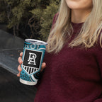 Port Adelaide Power Tumbler Cup Aboriginal Dot Pattern - Football Mascot Heritage Pride