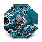 Port Adelaide Power Umbrella Aboriginal Dot Pattern - Football Mascot Heritage Pride