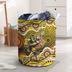 Richmond Tigers Laundry Basket Aboriginal Dot Pattern - Football Mascot Heritage Pride