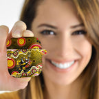 Richmond Tigers AirPods Case Aboriginal Dot Pattern - Football Mascot Heritage Pride