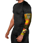 Richmond Tigers Arm Sleeves Aboriginal Dot Pattern - Football Mascot Heritage Pride
