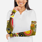 Richmond Tigers Arm Sleeves Aboriginal Dot Pattern - Football Mascot Heritage Pride