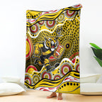 Richmond Tigers Blanket Aboriginal Dot Pattern - Football Mascot Heritage Pride