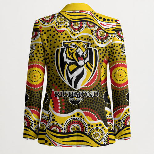 Richmond Tigers Blazer Aboriginal Dot Pattern - Football Mascot Heritage Pride