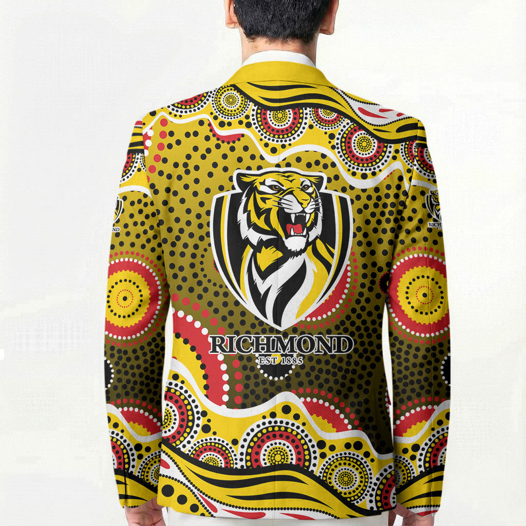 Richmond Tigers Blazer Aboriginal Dot Pattern - Football Mascot Heritage Pride