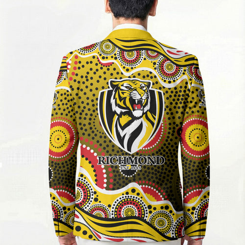 Richmond Tigers Blazer Aboriginal Dot Pattern - Football Mascot Heritage Pride