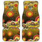 Richmond Tigers Car Mats Aboriginal Dot Pattern - Football Mascot Heritage Pride