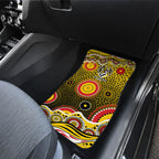 Richmond Tigers Car Mats Aboriginal Dot Pattern - Football Mascot Heritage Pride