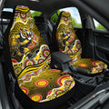 Richmond Tigers Car Seat Cover Aboriginal Dot Pattern - Football Mascot Heritage Pride