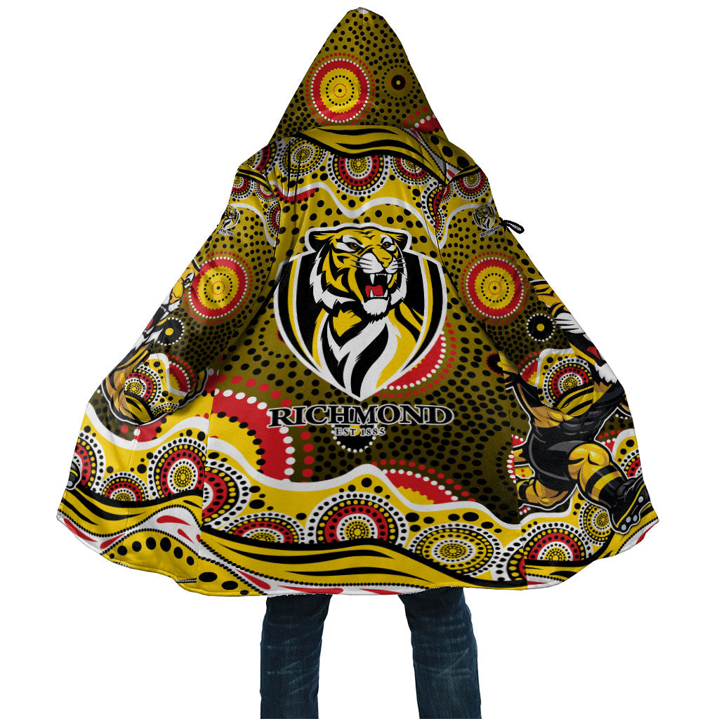 Richmond Tigers Cloak Aboriginal Dot Pattern - Football Mascot Heritage Pride