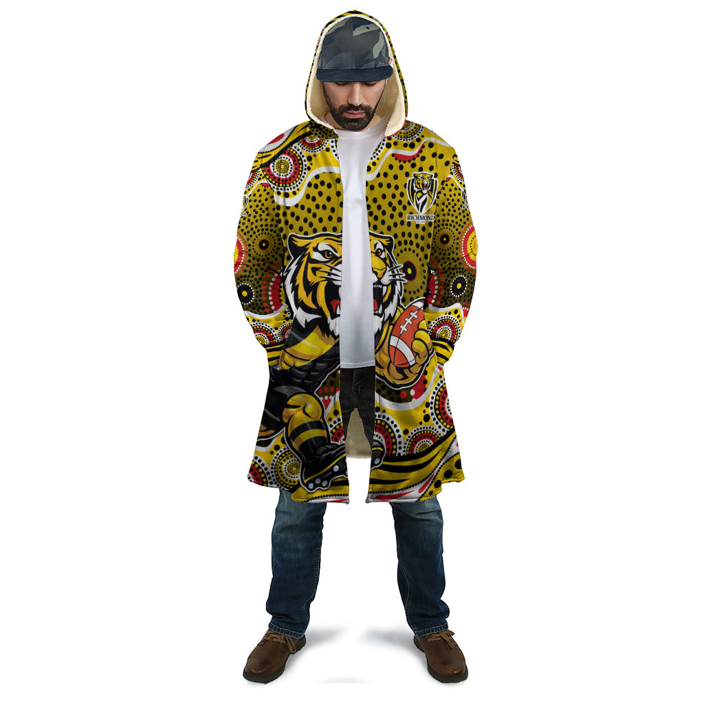 Richmond Tigers Cloak Aboriginal Dot Pattern - Football Mascot Heritage Pride