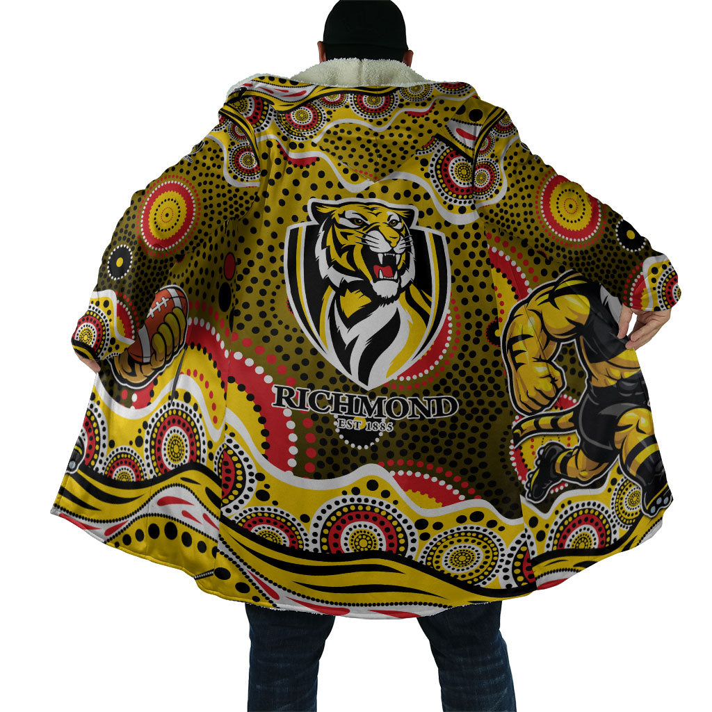 Richmond Tigers Cloak Aboriginal Dot Pattern - Football Mascot Heritage Pride