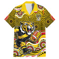 Richmond Tigers Hawaiian Shirt Aboriginal Dot Pattern - Football Mascot Heritage Pride