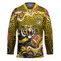 Richmond Tigers Hockey Jersey Aboriginal Dot Pattern - Football Mascot Heritage Pride
