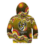 Richmond Tigers Kid Hoodie Aboriginal Dot Pattern - Football Mascot Heritage Pride