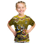 Richmond Tigers Kid T Shirt Aboriginal Dot Pattern - Football Mascot Heritage Pride