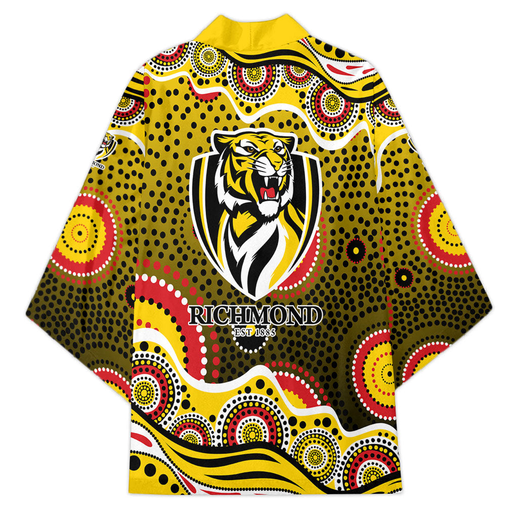 Richmond Tigers Kimono Aboriginal Dot Pattern - Football Mascot Heritage Pride