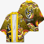 Richmond Tigers Kimono Aboriginal Dot Pattern - Football Mascot Heritage Pride