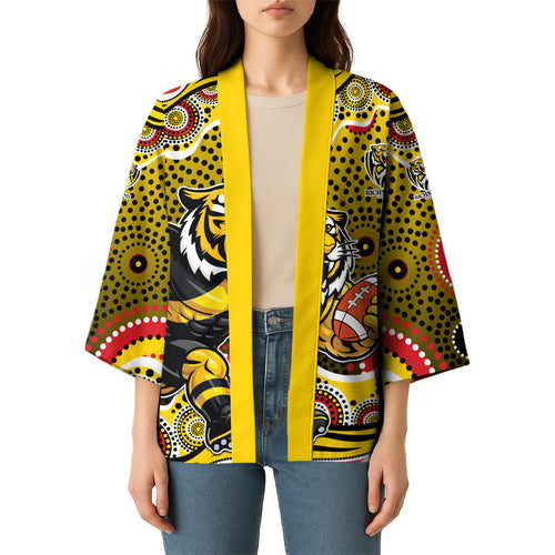 Richmond Tigers Kimono Aboriginal Dot Pattern - Football Mascot Heritage Pride
