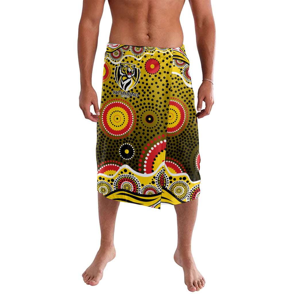 Richmond Tigers Lavalava Aboriginal Dot Pattern - Football Mascot Heritage Pride