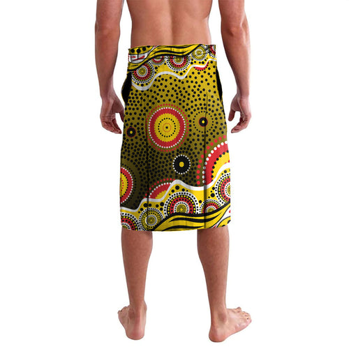 Richmond Tigers Lavalava Aboriginal Dot Pattern - Football Mascot Heritage Pride