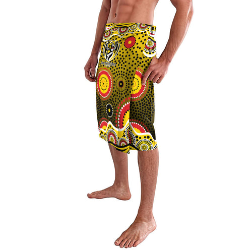 Richmond Tigers Lavalava Aboriginal Dot Pattern - Football Mascot Heritage Pride