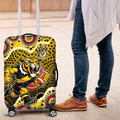 Richmond Tigers Luggage Cover Aboriginal Dot Pattern - Football Mascot Heritage Pride