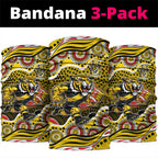 Richmond Tigers Neck Gaiter Aboriginal Dot Pattern - Football Mascot Heritage Pride