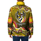 Richmond Tigers Padded Jacket Aboriginal Dot Pattern - Football Mascot Heritage Pride