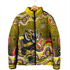 Richmond Tigers Padded Jacket Aboriginal Dot Pattern - Football Mascot Heritage Pride