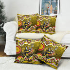 Richmond Tigers Pillow Cover Aboriginal Dot Pattern - Football Mascot Heritage Pride