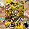 Richmond Tigers Puzzle Aboriginal Dot Pattern - Football Mascot Heritage Pride