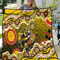 Richmond Tigers Quilt Aboriginal Dot Pattern - Football Mascot Heritage Pride