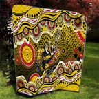 Richmond Tigers Quilt Aboriginal Dot Pattern - Football Mascot Heritage Pride