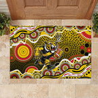 Richmond Tigers Rubber Doormat Aboriginal Dot Pattern - Football Mascot Heritage Pride