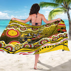 Richmond Tigers Sarong Aboriginal Dot Pattern - Football Mascot Heritage Pride