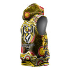 Richmond Tigers Sleeveless Hoodie Aboriginal Dot Pattern - Football Mascot Heritage Pride