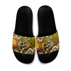 Richmond Tigers Slide Sandals Aboriginal Dot Pattern - Football Mascot Heritage Pride