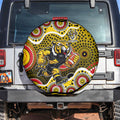 Richmond Tigers Spare Tire Cover Aboriginal Dot Pattern - Football Mascot Heritage Pride
