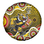 Richmond Tigers Spare Tire Cover Aboriginal Dot Pattern - Football Mascot Heritage Pride