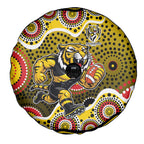 Richmond Tigers Spare Tire Cover Aboriginal Dot Pattern - Football Mascot Heritage Pride