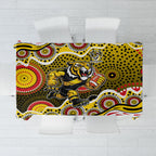 Richmond Tigers Tablecloth Aboriginal Dot Pattern - Football Mascot Heritage Pride