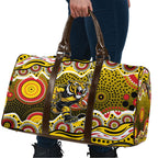 Richmond Tigers Travel Bag Aboriginal Dot Pattern - Football Mascot Heritage Pride