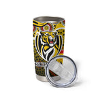 Richmond Tigers Tumbler Cup Aboriginal Dot Pattern - Football Mascot Heritage Pride