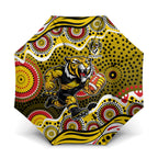 Richmond Tigers Umbrella Aboriginal Dot Pattern - Football Mascot Heritage Pride